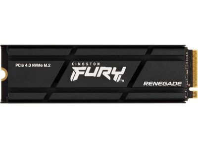 Kingston SFYRSK/500G Fury Renegade 500GB PCIe Gen 4 NVMe M.2 Internal Gaming SSD with Heat Sink|PS5 Ready|Up to 7300MB/s