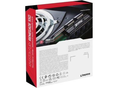 Kingston SFYRSK/500G Fury Renegade 500GB PCIe Gen 4 NVMe M.2 Internal Gaming SSD with Heat Sink|PS5 Ready|Up to 7300MB/s