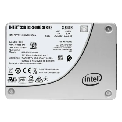 Intel D3-S4610 3.84TB 3D TLC SATA 6Gb/s 2.5-Inch Data Center SSD  SSDSC2KG038T801