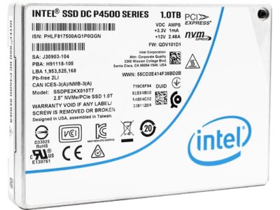 Intel SSD SSDPE2KX010T701 DC P4500 2.5 1TB PCIe3.1x4 3D1 TLC BULK