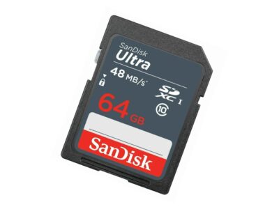 SanDisk SDSDUNB-064G CVK 64GB 9p SDXC 48MB/s 320x Class 10 UHS-I SanDisk Ultra Secure Digital Extended Capacity Card Bulk