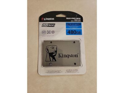 Kingston UV500 - Solid state drive - encrypted - 480 GB - internal - 2.5" - SATA 6Gb/s - 256-bit AES - Self-Encrypting D