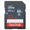 Sandisk Ultra 32 Gb Class 10/Uhs-I (U1) Sdhc SDSDUNB-032G-GN3IN