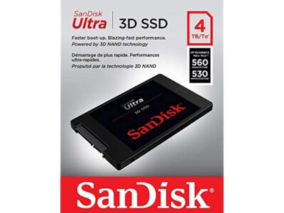 SanDisk Ultra 3D SATA III 2.5" 4TB Internal Solid State Drive SDSSDH3-4T00-G25