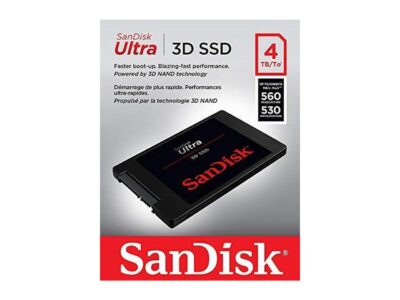 SanDisk Ultra 3D SATA III 2.5" 4TB Internal Solid State Drive SDSSDH3-4T00-G25