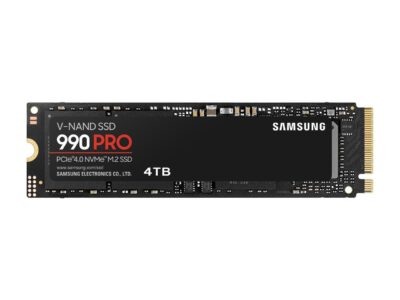 Samsung 4TB 990 PRO M.2 PCI Express 4.0 x4 V-NAND MLC NVMe Internal Solid State Drive MZ-V9P4T0BW