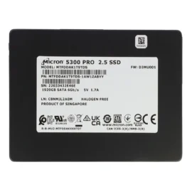 SSD Micron 5300 MAX 1.92TB SATA 2.5" MTFDDAK1T9TDT-1AW1ZABYY (DWPD 5)