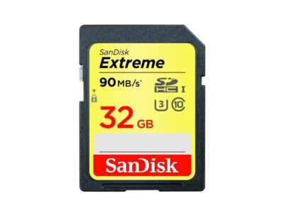 SanDisk 32GB Extreme SDHC UHS-I/U3 Class 10 Memory Card, Speed Up to 90MB/s (SDXVF-032G-G46)