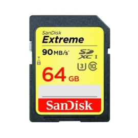 SanDisk 64GB Extreme SDXC UHS-I/U3 Class 10 Memory Card, Speed Up to 90MB/s (SDXVF-064G-G46)