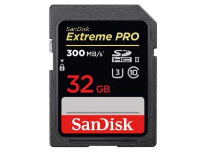 SanDisk 32GB Extreme Pro SDHC UHS-II/U3 Class 10 Memory Card, Speed Up to 300MB/s (SDXPK-032G-G64)