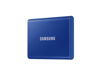 SAMSUNG T7 2TB, Portable SSD, up to 1050MB/s, USB 3.2 Gen2, Gaming, Students & Professionals, External Solid State Drive (MU-PC2T0H/AM), Blue