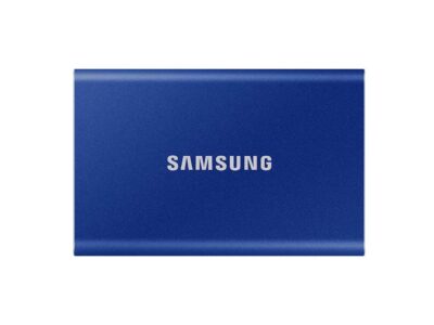 SAMSUNG T7 2TB, Portable SSD, up to 1050MB/s, USB 3.2 Gen2, Gaming, Students & Professionals, External Solid State Drive (MU-PC2T0H/AM), Blue