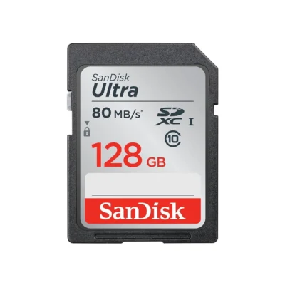 SanDisk SDSDUNR-128G-GN6IN CYU 128GB 9p SDXC r100MB/s Class 10 UHS-I U1 SanDisk Ultra Secure Digital Extended Capacity Card Bulk