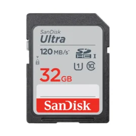 SanDisk 32GB Ultra SDHC UHS-I Class 10 Memory Card 120MB/s U1, Full HD, SD Camera Card SDSDUN4-032G Bundle with (5) GoRAM Plastic Cases