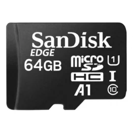 SanDisk SDSDQAD-064G CVQ 64GB 8p MSDHC Class 10 UHS-1 U1 Edge Micro Secure Digital High Capacity Card