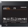 SAMSUNG 870 EVO Series 2.5" 2TB SATA III V-NAND 2.0 TB Internal Solid State Drive (SSD) MZ-77E2T0BW