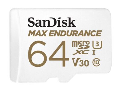 SanDisk MAX ENDURANCE 64 GB Class 10/UHS-I U3 microSDHC 1 Pack SDSQQVR064GAN6IA