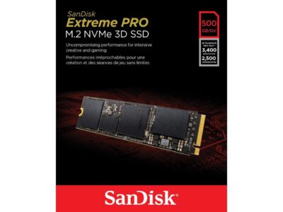 SanDisk Extreme PRO 500GB PCIe 3.0 x4 M.2 2280 Internal Solid State Drive