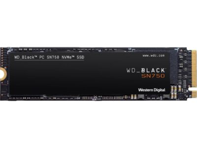 WD - Black SN750 NVMe SSD 1TB Internal PCI Express 3.0 x4 (NVMe) Solid State Drive for Laptops Western Digital WDBRPG0010BNC-WRSN