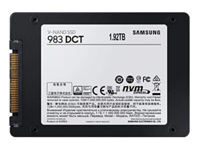 SAMSUNG 983 DCT Series U.2 2.5" 1.9TB Enterprise SSD MZ-QLB1T9NE