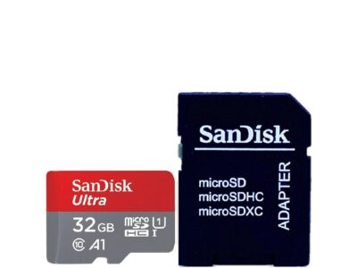 SanDisk SDSQUA4-032G-GN6MN CVL 32GB 8pin microSDHC r120MB/s C10 U1 A1 UHS-I SanDisk Ultra microSDHC Memory Card w/out Adapter