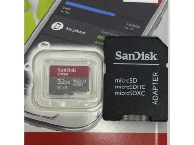 SanDisk Ultra 32GB Micro SD Card 120MB/s with Adapter, SDHC Class 10 UHS-I Memory Card - SDSQUNC-032G-ZN3MN