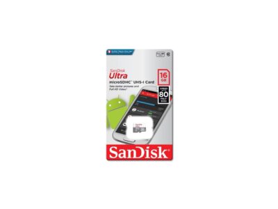 SanDisk Ultra SDSQUNS-016G-GN3MN 16GB 80MB/s UHS-I Class 10 microSDHC Card