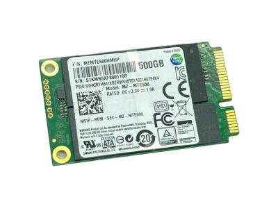 SAMSUNG 840 EVO mSATA 500GB SATA III TLC Internal Solid State Drive (SSD) MZ-MTE500BW