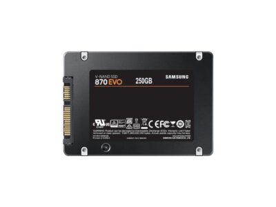 SAMSUNG 870 EVO SATA SSD 250GB 2.5 Internal Solid State Drive, Upgrade Desktop PC or Laptop Memory and Storage for IT Pros, Creators, Everyday Users, MZ-77E250B