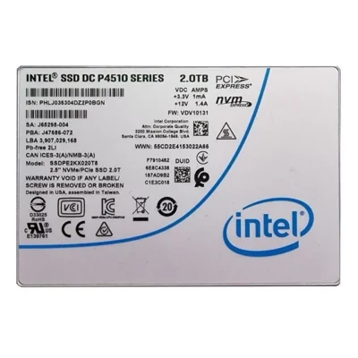 Intel SSDPE2KE020T7 DC P4600 2TB PCI Express NVMe 2.5" Solid State Drive