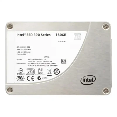 Intel 160GB SSD 320 Series 3Gb/s 2.5" SATA Solid State Drive SSDSA2BW160G3D