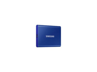 SAMSUNG T7 2TB, Portable SSD, up to 1050MB/s, USB 3.2 Gen2, Gaming, Students & Professionals, External Solid State Drive (MU-PC2T0H/AM), Blue