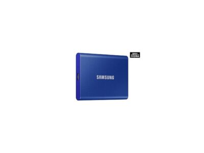 SAMSUNG T7 2TB, Portable SSD, up to 1050MB/s, USB 3.2 Gen2, Gaming, Students & Professionals, External Solid State Drive (MU-PC2T0H/AM), Blue