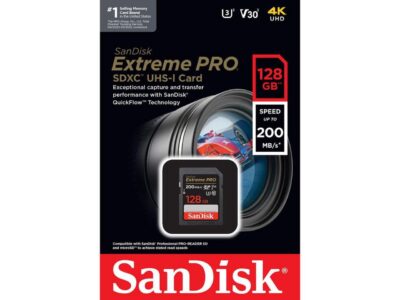 SanDisk Extreme PRO 128 GB Class 3/UHS-I U3 V30 SDXC SDSDXXD-128G-ANCIN