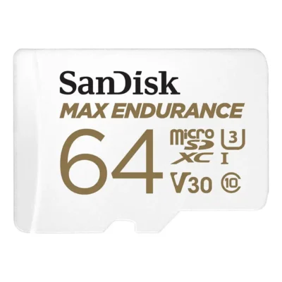 SanDisk MAX ENDURANCE 64 GB Class 10/UHS-I U3 microSDHC 1 Pack SDSQQVR064GAN6IA