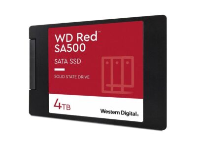 Western Digital 4TB WD Red SA500 NAS 3D NAND Internal SSD Solid State Drive - SATA III 6 Gb/s, 2.5"/7mm, Up to 560 MB/s - WDS400T2R0A