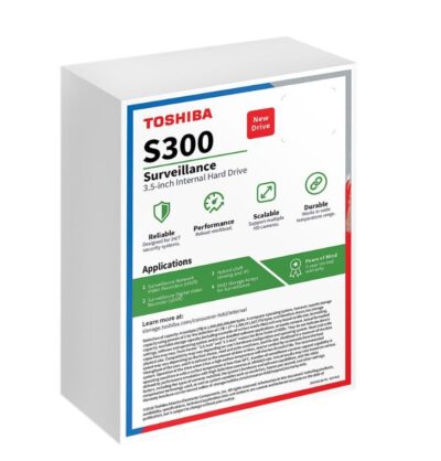 TOSHIBA surveillance S300 HDWT360UZSVAR 6TB 7200 RPM 256MB Cache SATA 6.0Gb/s 3.5" Internal Hard Drive - WHITE BOX