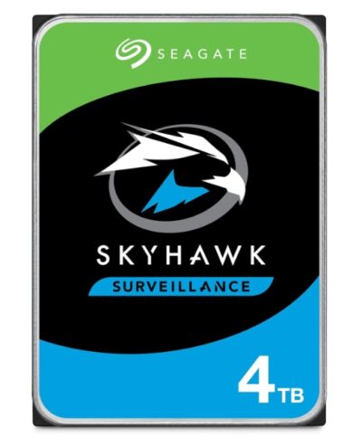 Seagate Skyhawk 4TB Video Internal Hard Drive HDD (ST4000VXZ16/016) 3.5 Inch SATA 6Gb/s 64MB Cache for DVR NVR Security Camera System with Drive Health Management and in-House Rescue Services