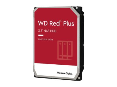 WD Red Plus 4TB NAS Hard Disk Drive - 5400 RPM Class SATA 6Gb/s, CMR, 128MB Cache, 3.5 Inch - WD40EFZX