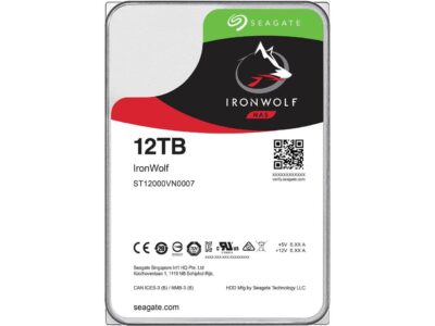 Seagate IronWolf 12TB NAS Hard Drive 7200 RPM 256MB Cache SATA 6.0Gb/s CMR 3.5" Internal HDD for RAID Network Attached Storage NE-ST12000VN0008