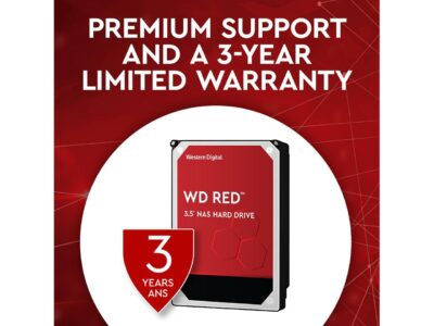 WD Red 6TB NAS Internal Hard Drive - 5400 RPM Class, SATA 6Gb/s, SMR, 256MB Cache, 3.5" - WD60EFAX