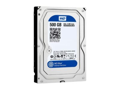 WD Blue 500GB Desktop Hard Disk Drive - 7200 RPM SATA 6 Gb/s 16MB Cache 3.5 Inch - WD5000AAKX