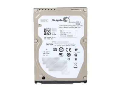 Seagate Momentus 7200.4 ST9160412ASG 160GB 7200 RPM 16MB Cache SATA 3.0Gb/s 2.5" Internal Notebook Hard Drive with G-Force Protection Bare Drive