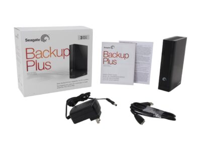 Seagate Backup Plus 3TB USB 3.0 3.5" Desktop Hard Drive STCA3000101 Black