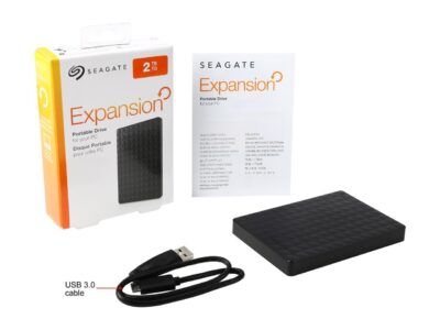 Seagate Portable Hard Drive 2TB HDD - External Expansion for PC Windows PS4 & Xbox - USB 2.0 & 3.0 Black (STEA2000400)