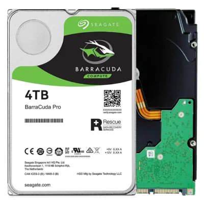 Seagate BarraCuda ST4000DM004 4TB 5400 RPM 256MB Cache SATA 6.0Gb/s 3.5" Hard Drives Bare Drive - OEM