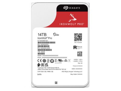 Seagate IronWolf Pro 14TB NAS Hard Drive 7200 RPM 256MB Cache CMR SATA 6.0Gb/s 3.5" Internal HDD ST14000NE0008