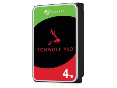 Seagate IronWolf Pro 4TB NAS Hard Drive 7200 RPM 256MB Cache CMR SATA 6.0Gb/s 3.5" Internal HDD ST4000NE001