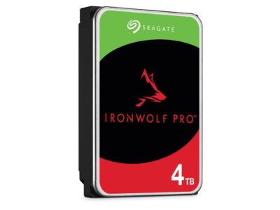 Seagate IronWolf Pro 4TB NAS Hard Drive 7200 RPM 256MB Cache CMR SATA 6.0Gb/s 3.5" Internal HDD ST4000NE001