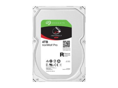 Seagate IronWolf Pro 4TB NAS Hard Drive 7200 RPM 256MB Cache CMR SATA 6.0Gb/s 3.5" Internal HDD ST4000NE001